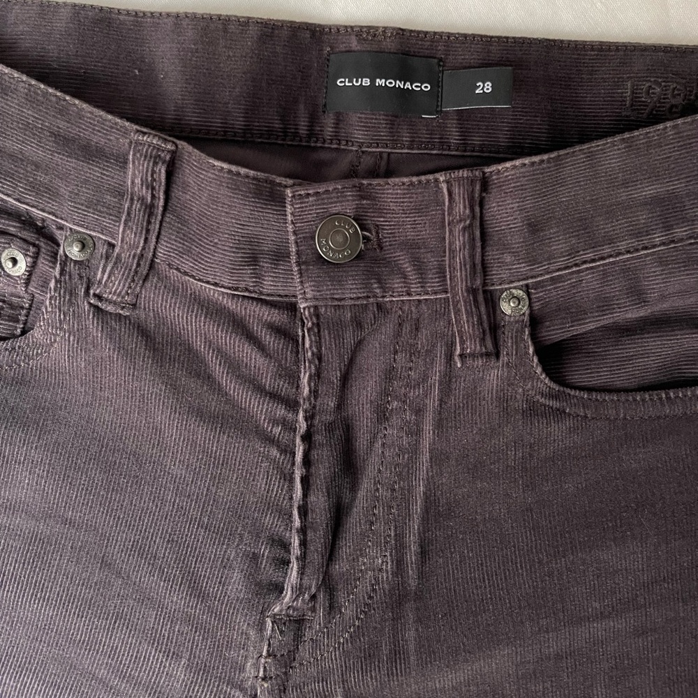 Club Monaco slim fit corduroys
